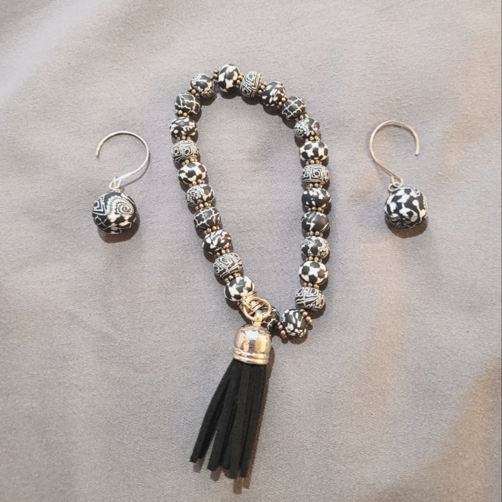 Cute Bracelet and Earring Set